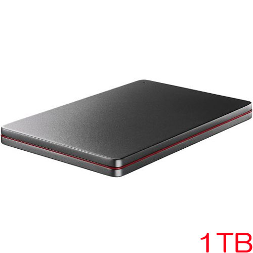 HDPX-UTSC1K [USB3.2対応ポータブルHDD 1TB Black×Red]