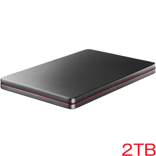 HDPX-UTSC2K [USB3.2対応ポータブルHDD 2TB Black×Red]