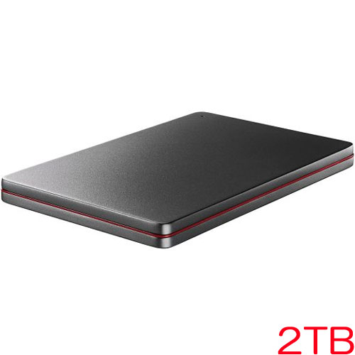 アイ・オー・データ HDPX-UTSC2K [USB3.2対応ポータブルHDD 2TB Black×Red]