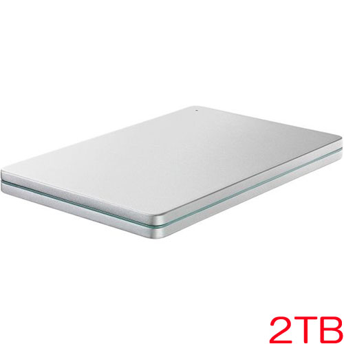 HDPX-UTSC2S [USB3.2対応ポータブルHDD 2TB Silver×Green]