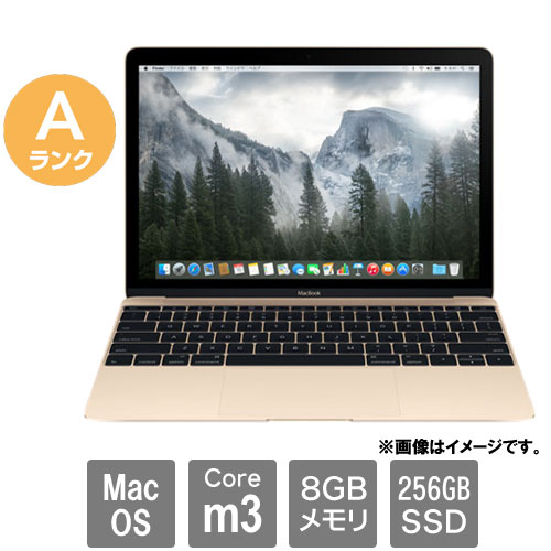 Apple ★中古パソコン・Aランク★C02V90CSHH25 [MacBook 10.1(Core m3 8GB SSD256GB 12 MacOS)]