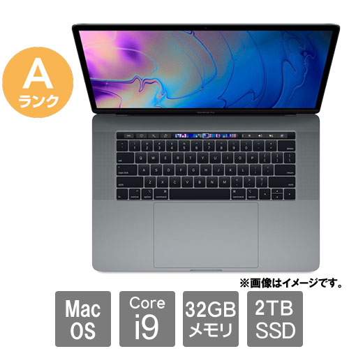 Apple ★中古パソコン・Aランク★C02XK0NRJGH6 [MacBook Pro 15.1(Core i9 32GB SSD2TB 15.4 MacOS)]