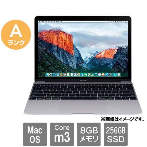Apple ★中古パソコン・Aランク★C02YH01HHH29 [MacBook 10.1(Core m3 8GB SSD256GB 12 MacOS)]
