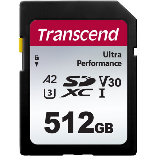 トランセンド TS512GSDC340S [512GB SDXC 340S UHS-I U3、V30、A2 対応]