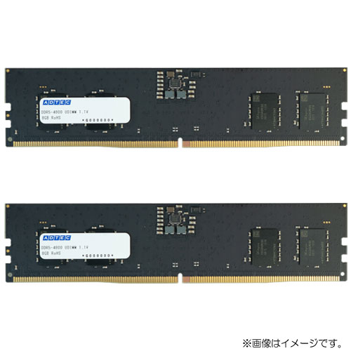 アドテック ADS4800D-32GW [32GB×2枚組 DDR5-4800 (PC5-38400) Unbuffered DIMM 288pin]