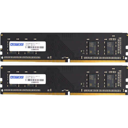 アドテック ADS3200D-H8GW [8GB×2枚組 DDR4-3200 (PC4-25600) Unbuffered DIMM 288pin]