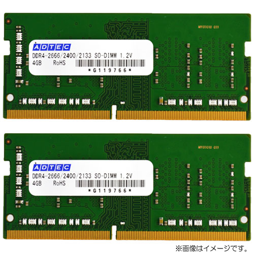 アドテック ADS2933N-32GW [32GB×2枚組 DDR4-2933 (PC4-23400) SO-DIMM 260pin]