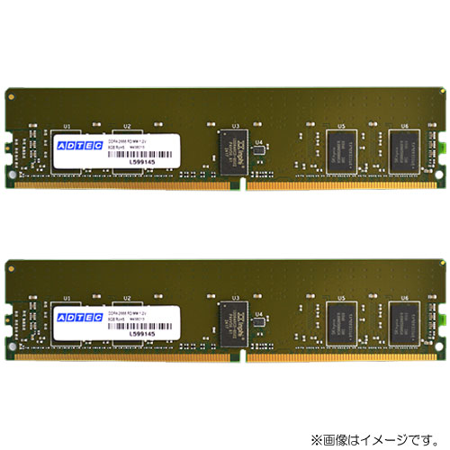 ADS2666D-R16GDW [16GB×2枚組 DDR4-2666 (PC4-21300) ECC Registered DIMM 2Rank 288pin]