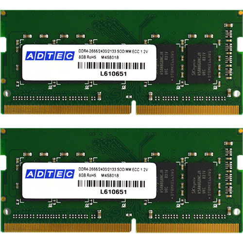 ADS2400N-H8GW [8GB×2枚組 DDR4-2400 (PC4-19200) SO-DIMM 260pin]