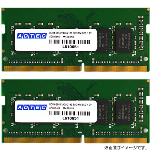 アドテック ADS2400N-E16GW [16GB×2枚組 DDR4-2400 (PC4-19200) ECC SO-DIMM 260pin]