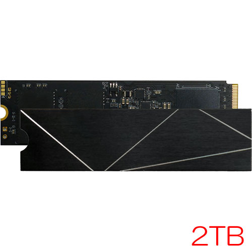 アドテック ADC-M2D2P80-2TB [2TB SSD M.2 (2280) PCIe Gen4x4 NVMe1.3 DRAM & SLCキャッシュ 3D TLC 1480TBW 5年保証]