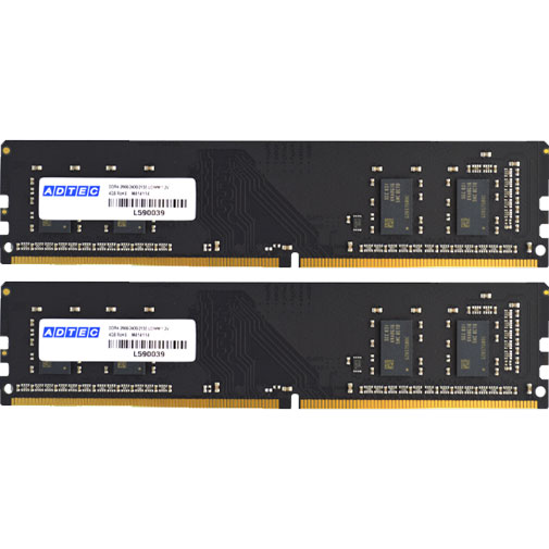 アドテック ADS2933D-H8GW [8GB×2枚組 DDR4-2933 (PC4-23400) Unbuffered DIMM 288pin]