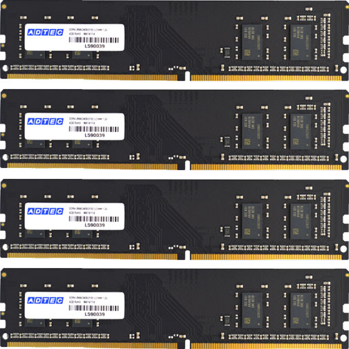 アドテック ADS2933D-H8G4 [8GB×4枚組 DDR4-2933 (PC4-23400) Unbuffered DIMM 288pin]