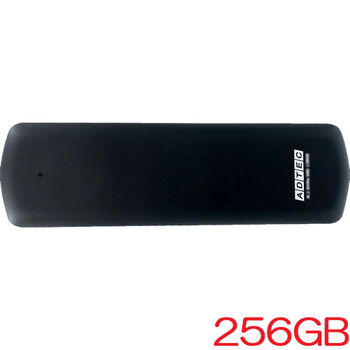 アドテック AD-EXDPGC-256G [256GB 外付けSSD USB3.2 Gen2 Type-C to Type-C 3D TLC PCIe Gen3 x4 NVMe]