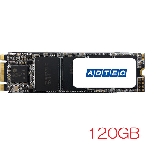 アドテック AD-M2DS80-120G [120GB M.2 (2280) SATA III 3D TLC 3年保証]