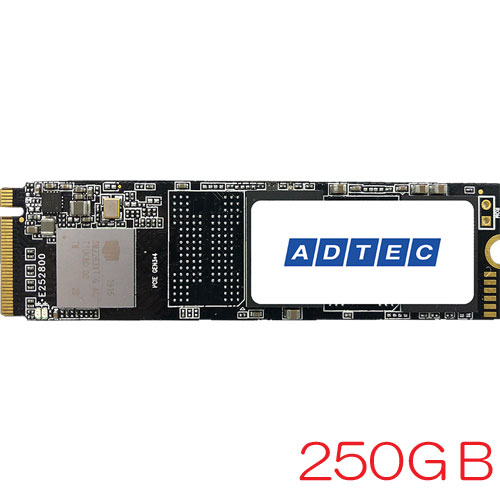 アドテック AD-M2DP80-250G [250GB M.2 (2280) PCIe Gen3x4 NVMe 3D TLC 3年保証]