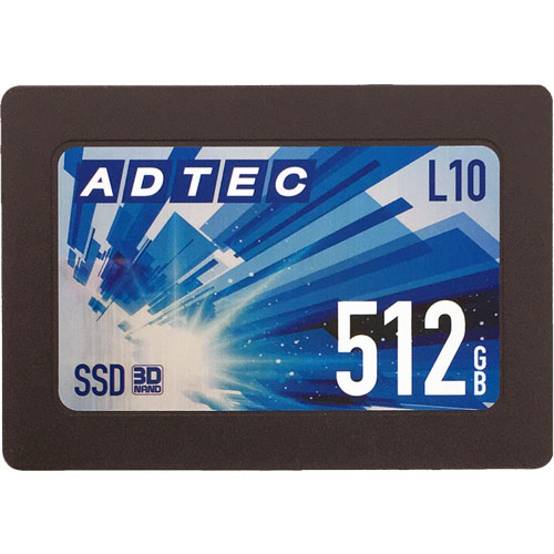 アドテック AD-L10D512G-25I [512GB SSD 2.5inch SATA III 3D TLC 3年保証]