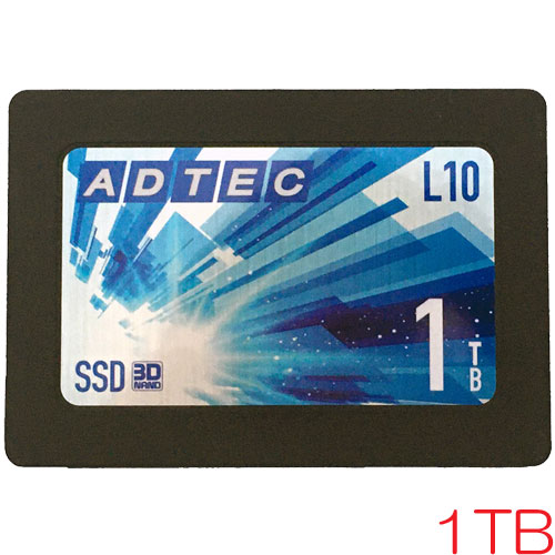 アドテック AD-L10D01TB-25I [1TB SSD 2.5inch SATA III 3D TLC 3年保証]