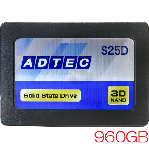 ADC-S25D1S-960G [960GB SSD 2.5inch SATA III 3D QLC 200TBW 3年保証]