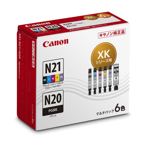 XKI-N21+N20/6MP [インクタンク XKI-N21+N20/6MP 6色マルチパック 5333C001]