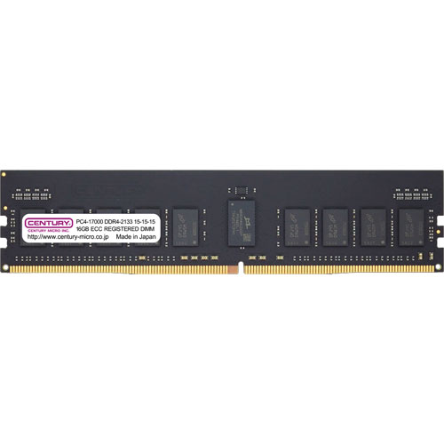 センチュリーマイクロ CB16G-D4RE213382 [16GB DDR4-2133 (PC4-17000) ECC Reg DIMM Dual Rank 1024Mx8]