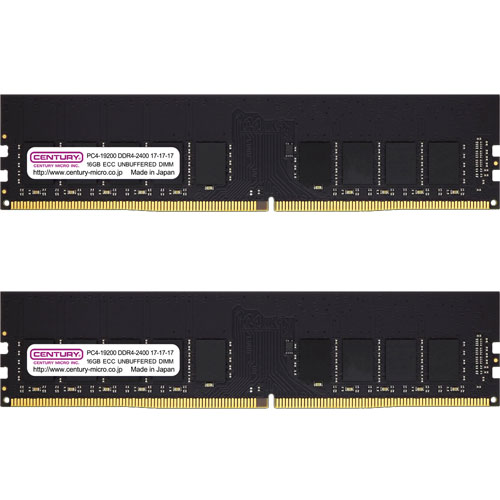 CB16GX2-D4UE2400 [32GB kit (16GBx2) DDR4-2400 (PC4-19200) ECC Unbuffered DIMM Dual Rank 1024Mx8]