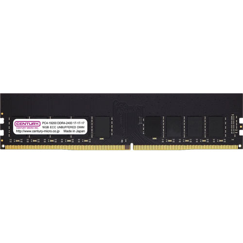 CB16G-D4UE2400 [16GB DDR4-2400 (PC4-19200) ECC Unbuffered DIMM Dual Rank 1024Mx8]