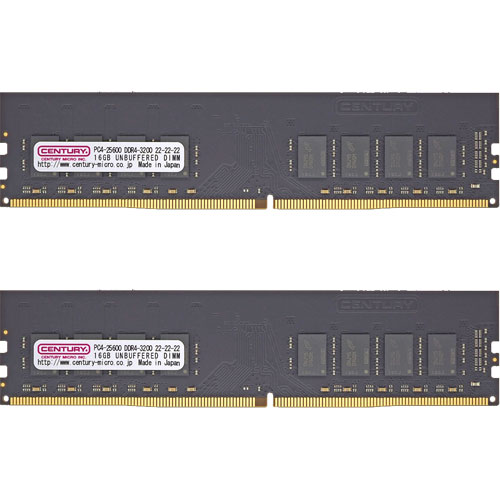 CB16GX2-D4U3200 [32GB kit (16GBx2) DDR4-3200 (PC4-25600) Unbuffered DIMM 288pin Dual Rank]