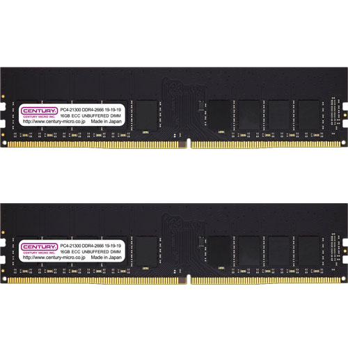 CB16GX2-D4UE2666 [32GB kit (16GBx2) DDR4-2666 (PC4-21300) ECC Unbuffered DIMM Dual Rank 1024Mx8]