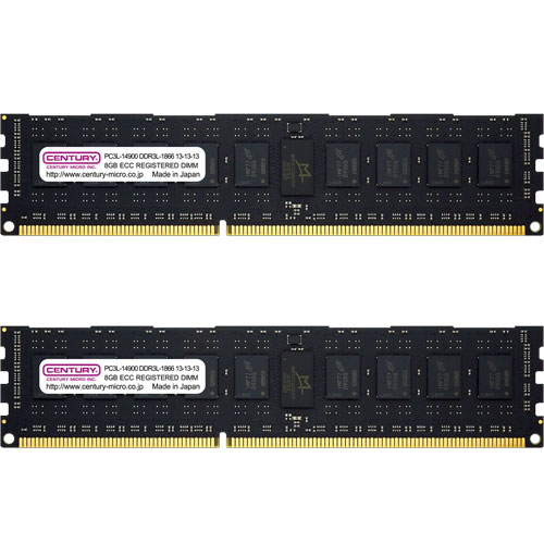 CB8GX2-D3LRE186682 [16GB kit (8GBx2) DDR3L-1866 (PC3L-14900) ECC Reg DIMM 240pin Dual Rank 512Mx8]