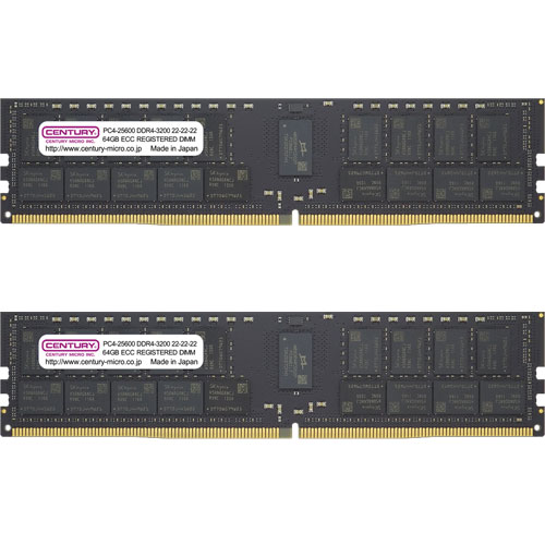 CB64GX2-D4RE320042 [128GB kit (64GBx2) DDR4-3200 (PC4-25600) ECC Reg DIMM Dual Rank 4096Mx4]