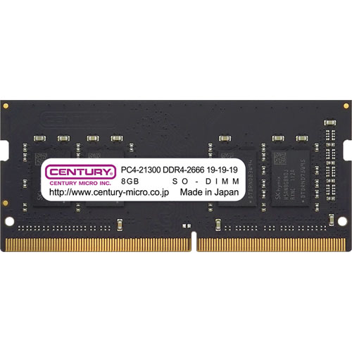 CB8G-SOD4U2666H [8GB DDR4-2666 (PC4-21300) Unbuffered SO-DIMM 260pin Single Rank]