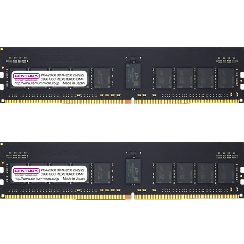 CB32GX2-D4RE320082 [64GB kit (32GBx2) DDR4-3200 (PC4-25600) ECC Reg DIMM Dual Rank 2048Mx8]