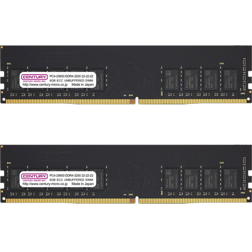 CB8GX2-D4UE3200H [16GB kit (8GBx2) DDR4-3200 (PC4-25600) ECC Unbuffered DIMM Single Rank 1024Mx8]