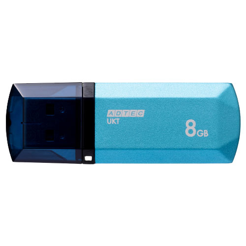 AD-UKTSL8G-U2 [8GB USBフラッシュメモリ USB2.0 キャップ式 シャイニングブルー]