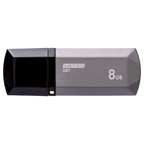 アドテック AD-UKTMS8G-U2 [8GB USBフラッシュメモリ USB2.0 キャップ式 ミッドナイトシルバー]