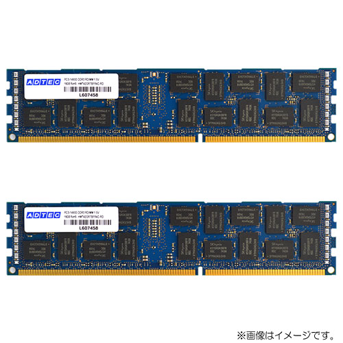 【新古品】メモリ8G×2枚　PC3-14900R (DDR3 1866MHz)