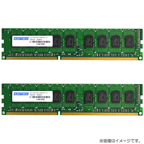 アドテック ADM14900D-E8GW [Mac用 8GB×2枚組 DDR3-1866 (PC3-14900) ECC Unbuffered DIMM 240pin]