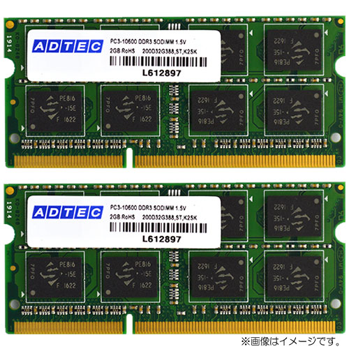 ADS10600N-8GW [8GB×2枚組 DDR3-1333 (PC3-10600) SO-DIMM 204pin]