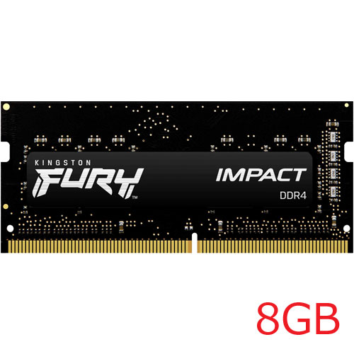 KF426S15IB/8 [8GB FURY Impact DDR4-2666 (PC4-21300) SODIMM 1Rx8 CL15-17-17 1.2V]