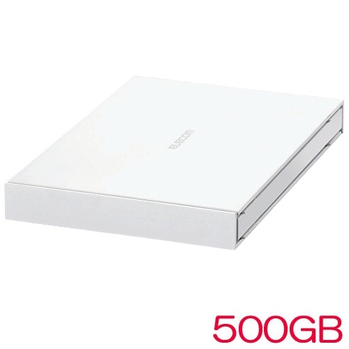 エレコム ESD-EJ0500GWHR [外付ポータブルSSD/USB3.2(Gen1)/500GB/ホワイト]
