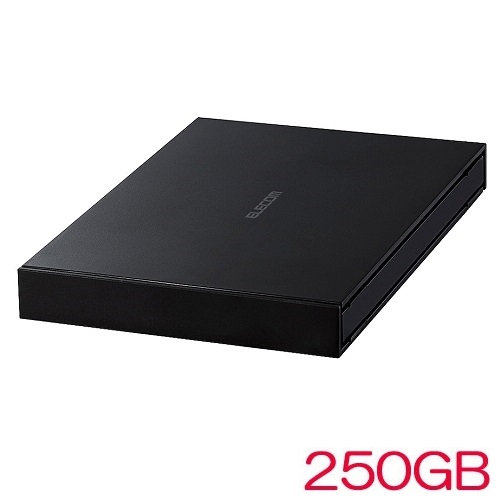 エレコム ESD-EJ0250GBKR [外付ポータブルSSD/USB3.2(Gen1)/250GB/ブラック]