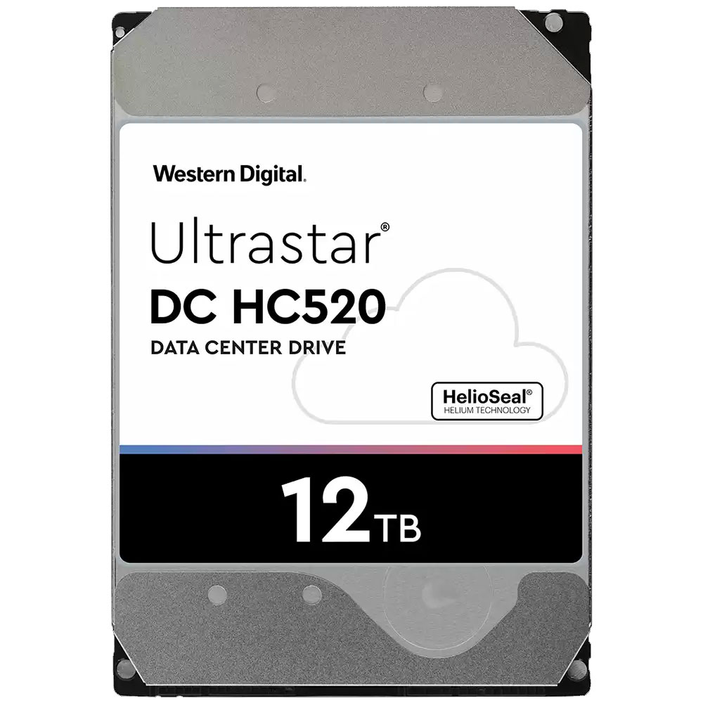 ウエスタンデジタル HUH721212ALE604/JP [Ultrastar DC HC520 0F30146 (12TB 3.5インチ SATA 6G 7200rpm 256MB 512e SE)]