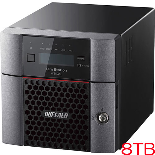 バッファロー WS5220DN08S2 [TeraStation WS IoT 2022ST デスク2ベイ 8TB]