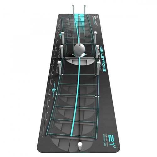 Wellputt (ウェルパット) Wellstroke Arc 21 [パター矯正器具 ストロークテンプレート 21度 (ブルー)]