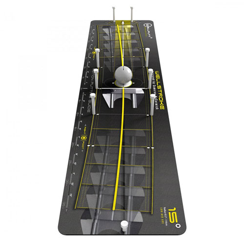 Wellputt (ウェルパット) Wellstroke Arc 15 [パター矯正器具 ストロークテンプレート 15度 (イエロー)]