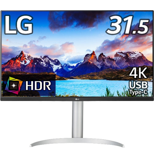 LG電子ジャパン LG UHD Monitor 32UP550N-W [液晶ディスプレイ 31.5型/3840×2160/ホワイト]