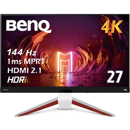 BenQ LCD EX2710U [27型液晶ディスプレイ/3840×2160/HDMI、DP/treVoloスピーカー(2.1ch)/IPS/1ms/144Hz/HDRi]