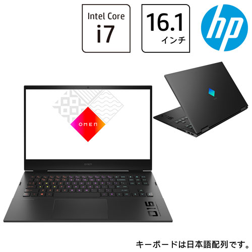 HP 500N7PA-AAAA [OMEN by HP Laptop 16 (Corei7 16GB SSD512GB 16.1FHD Win11Home Wi-Fi6 シャドウブラック)]