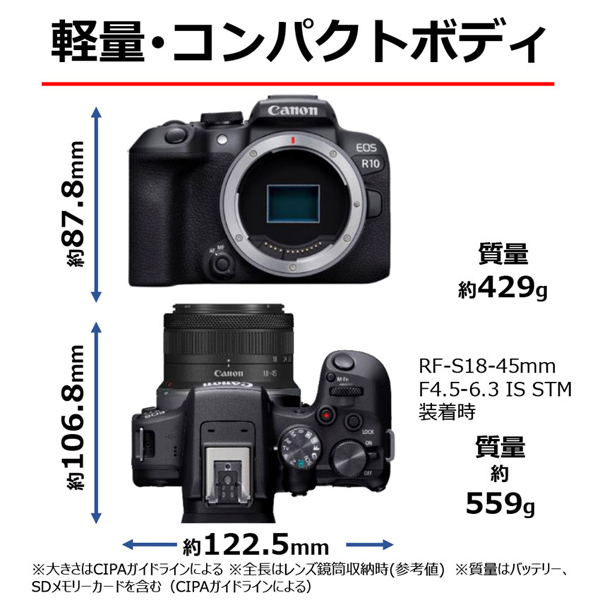 e-TREND｜キヤノン ミラーレスカメラ EOS R10 ボディ